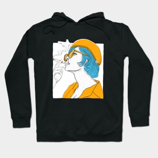 Smoking Girl Hoodie